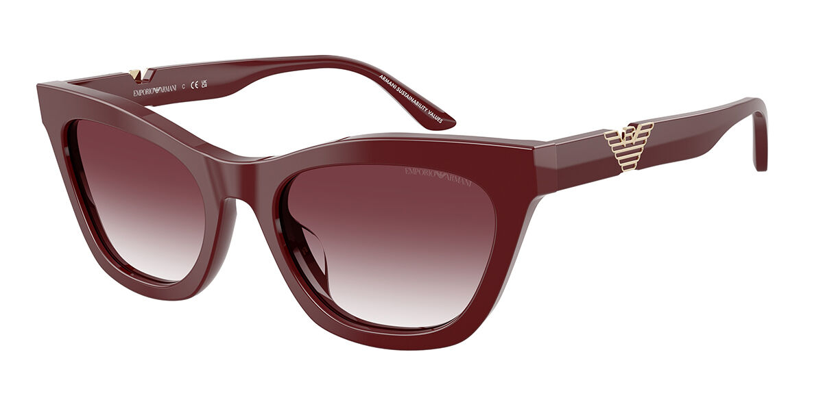Emporio Armani EA4259U 63238H, Burgundy frame, Transparent Gradient Dark Purple lenses