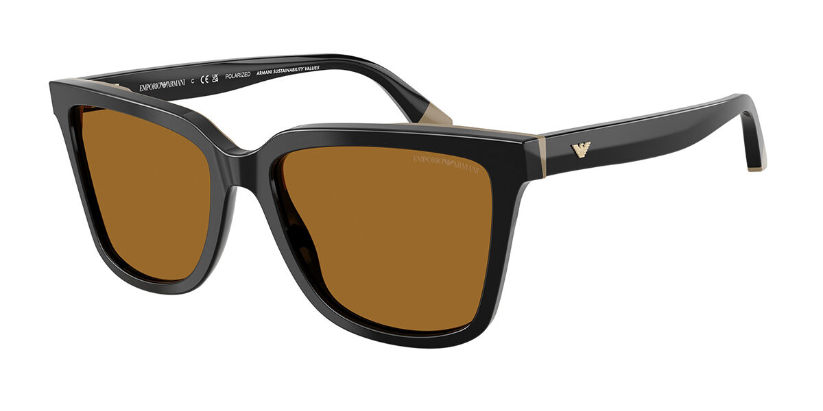 Emporio Armani EA4261 Polarized 631383, Black frame, Brown Polarized lenses