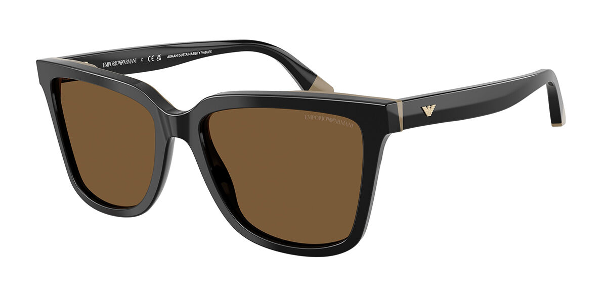 Emporio Armani EA4261 631373, Black frame, Brown lenses