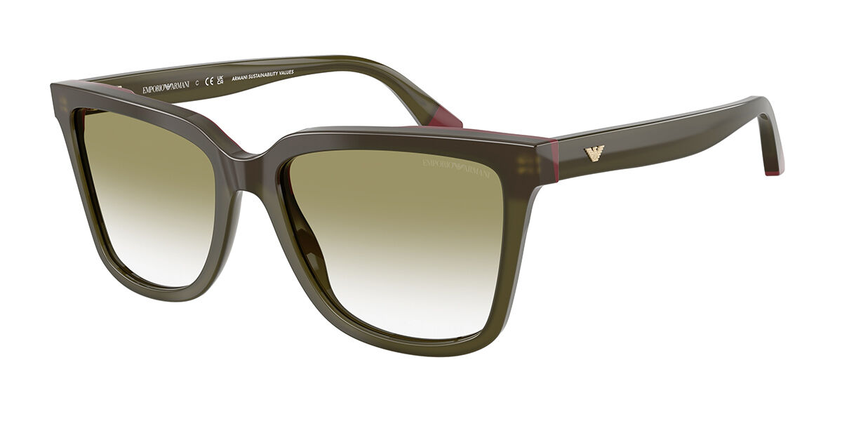 Emporio Armani EA4261 6316W0, Green frame, Transparent Gradient Green lenses