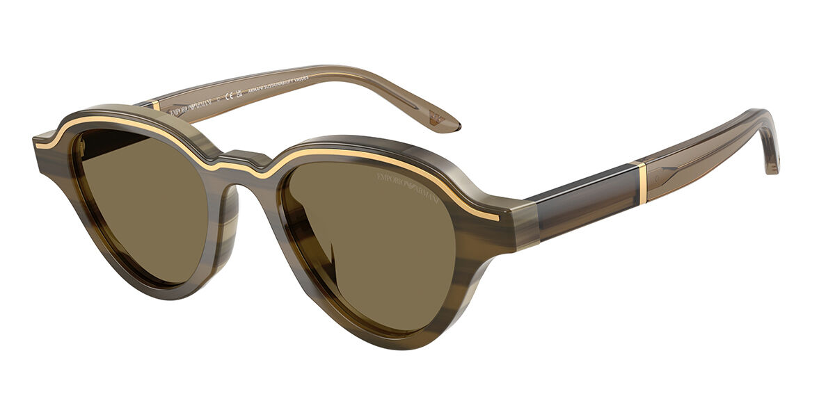 Emporio Armani EA4264U 633873, Brown frame, Light Brown lenses