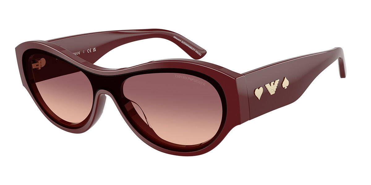 Emporio Armani EA4265U 63238D, Clear frame, Pink Gradient Purple lenses