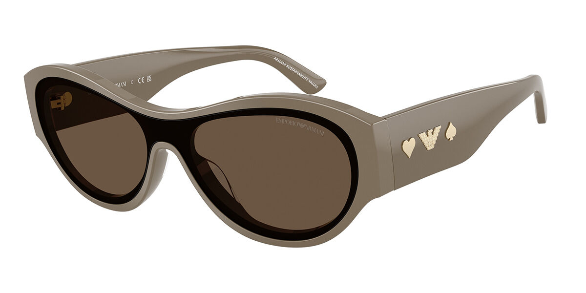 Emporio Armani EA4265U 634273, Brown frame, Solid Brown lenses