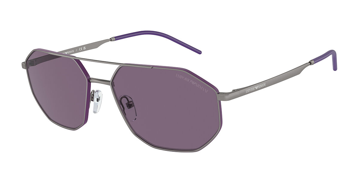 Emporio Armani EA2147 30031A, Gunmetal frame, Violet lenses