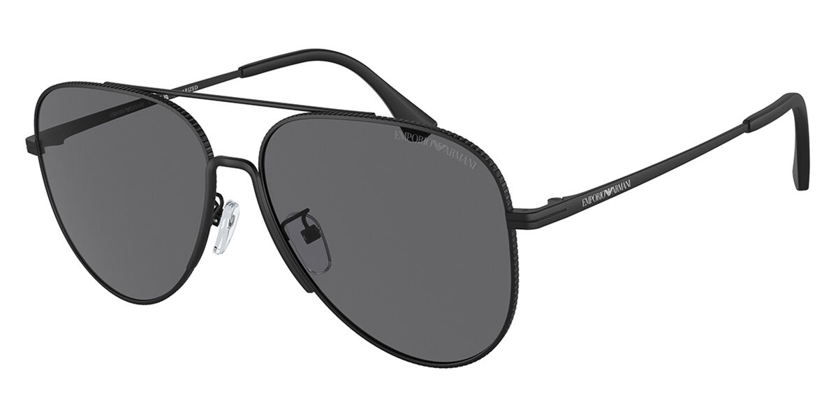 Emporio Armani EA2149D Asian Fit Polarized 300181, Black frame, Grey lenses