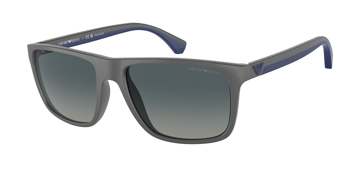 Emporio Armani EA4033 Polarized 50604U, Grey frame, Gradient Blue lenses
