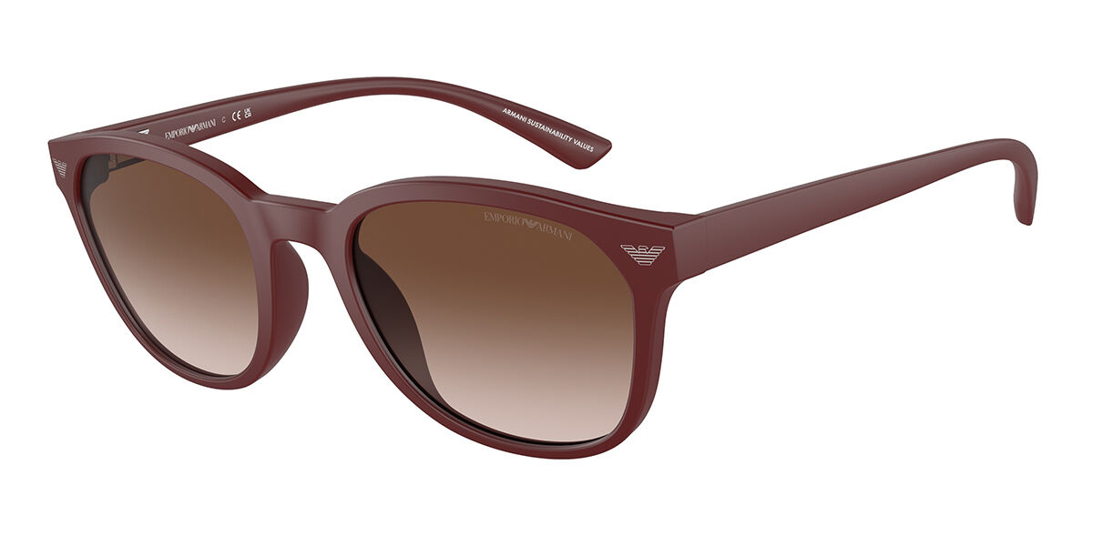 Emporio Armani EA4225U 610113, Burgundy frame, Gradient Brown lenses