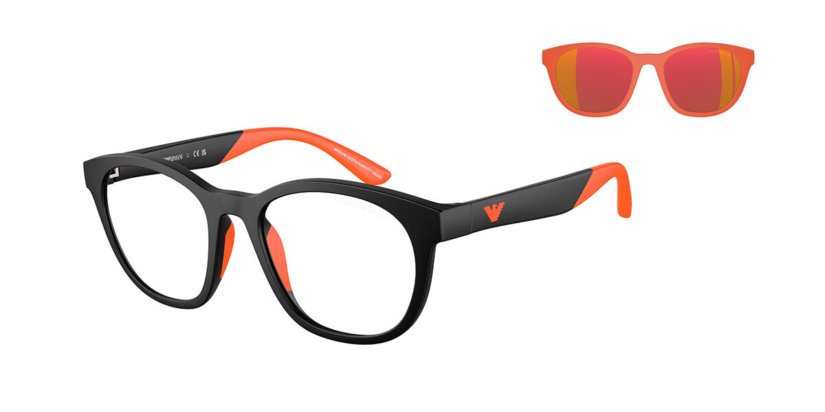 Emporio Armani EK4001 Kids with Clip-On 50011W, Black frame