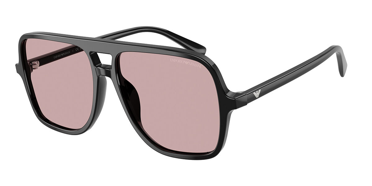Emporio Armani EA4252U 501773, Black frame, Pink lenses