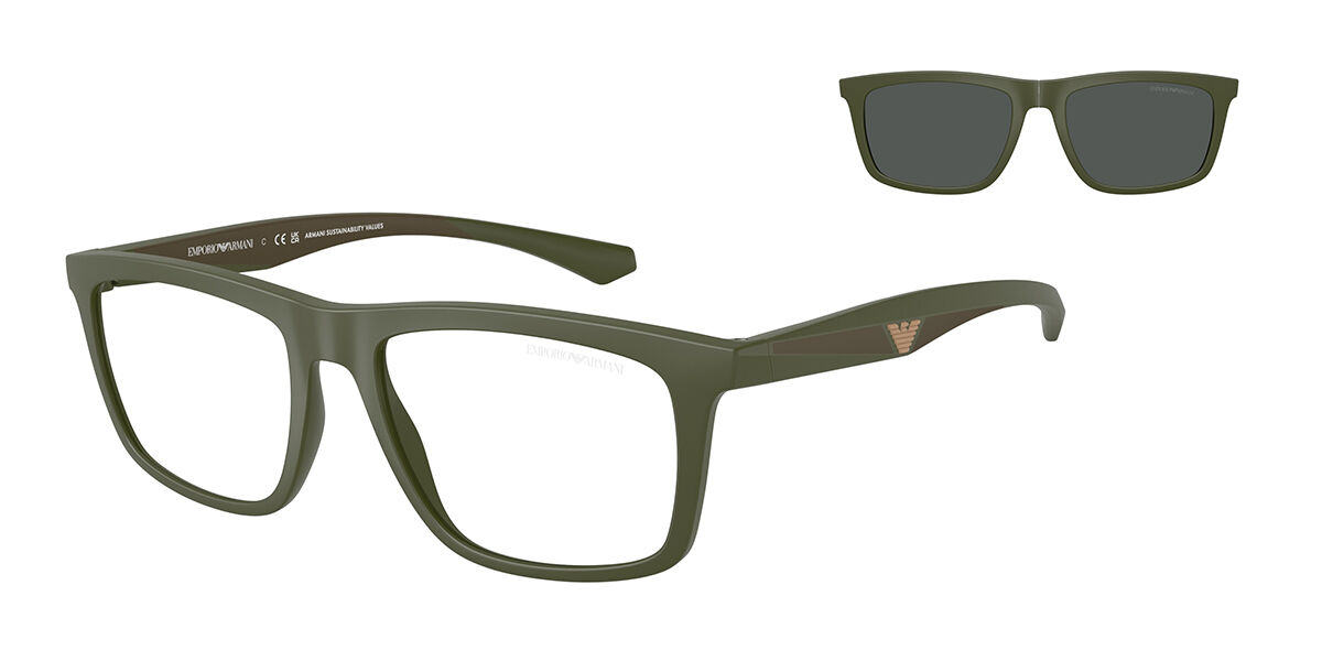 Emporio Armani EA4235 with Clip-on 61841W, Green frame