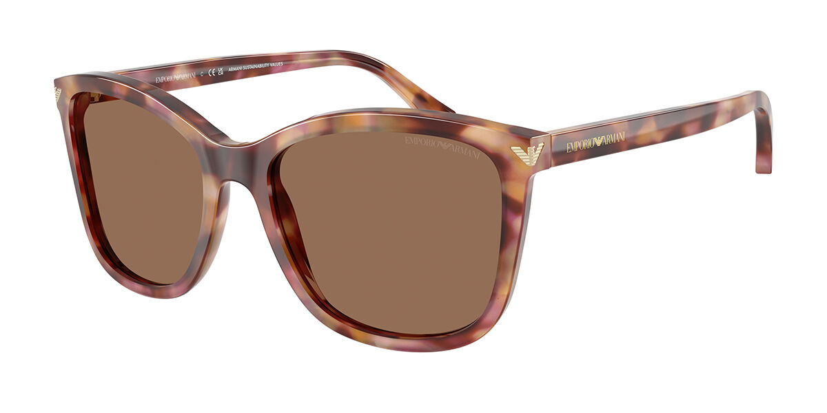 Emporio Armani EA4060 619673, Tortoiseshell frame, Dark Brown lenses