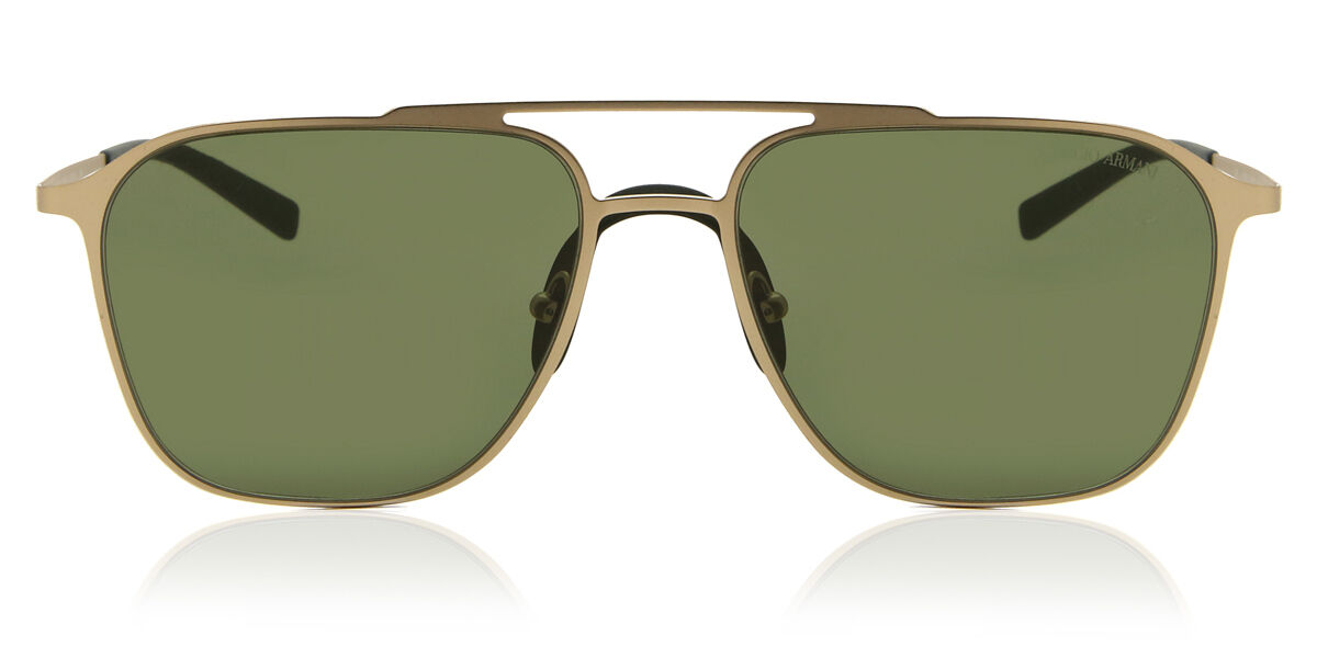 Giorgio Armani AR6110 30022A, Gold frame, Green lenses