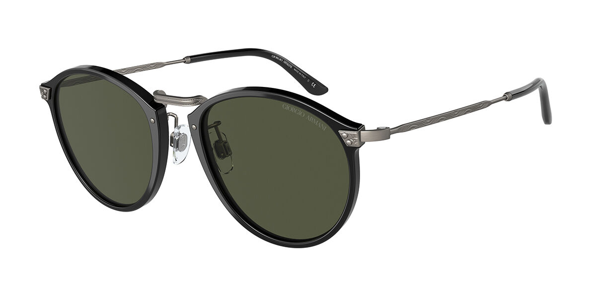 Giorgio Armani AR 318SM 500131, Black frame, Green lenses