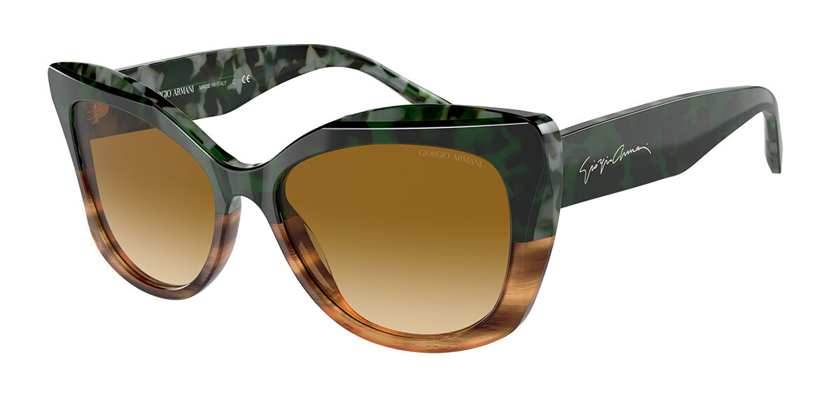 Giorgio Armani AR8161 59302L, Brown frame, Gradient Green lenses
