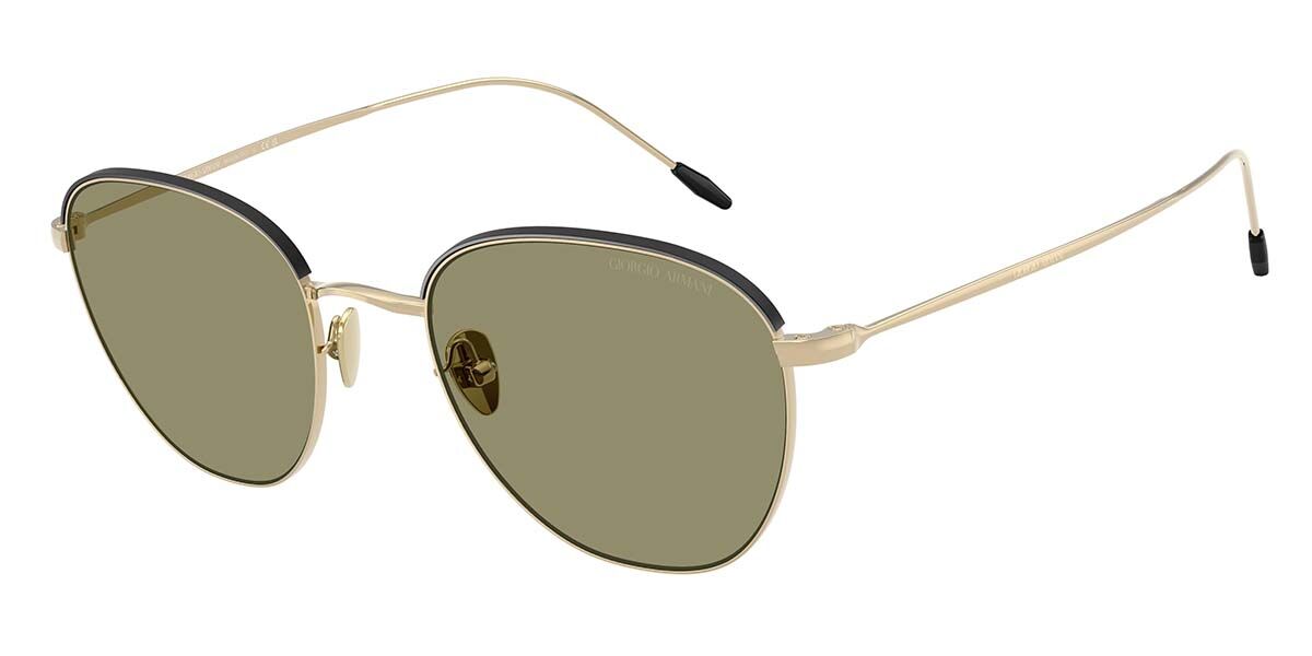 Giorgio Armani AR6048 30132A, Gold frame, Green lenses