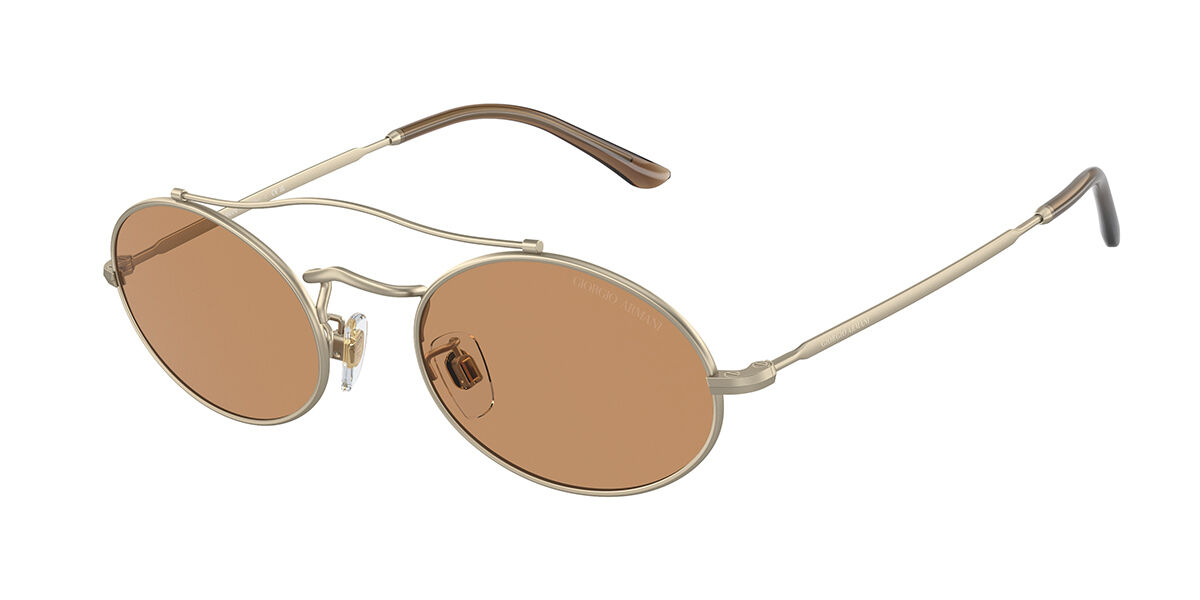 Giorgio Armani AR 115SM 300253, Gold frame, Brown lenses