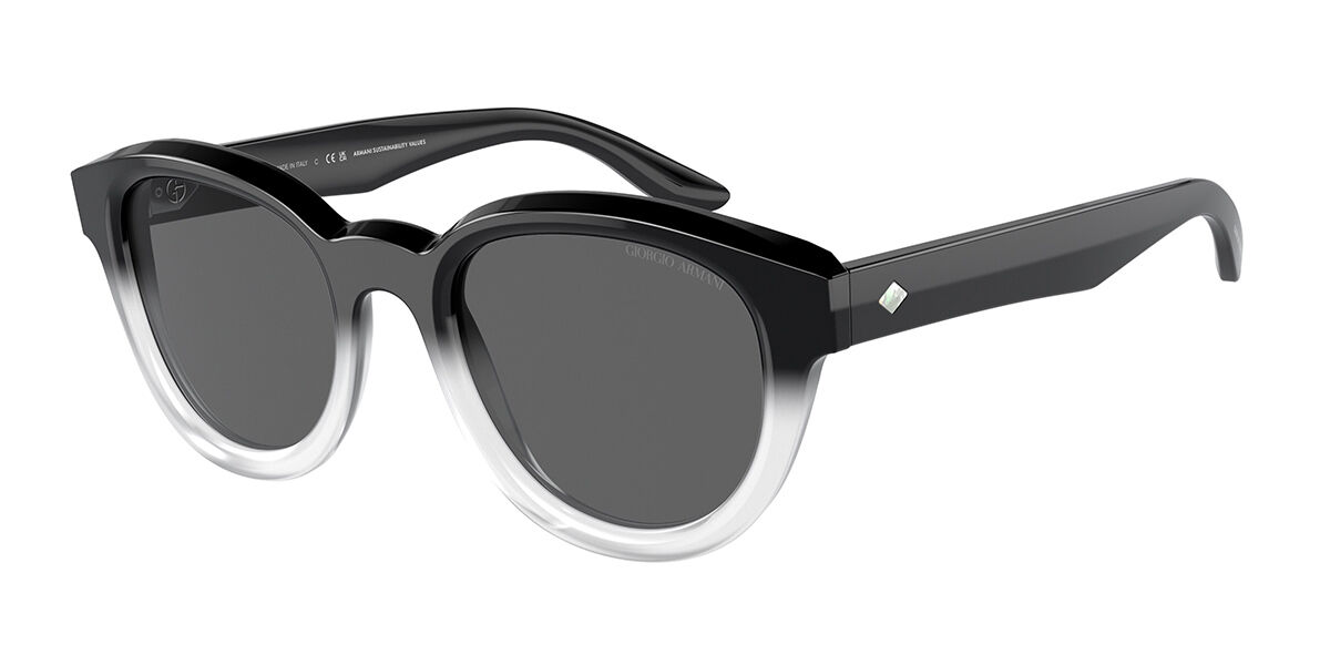 Giorgio Armani AR8181F Asian Fit 5996B1, White frame, Dark Grey lenses