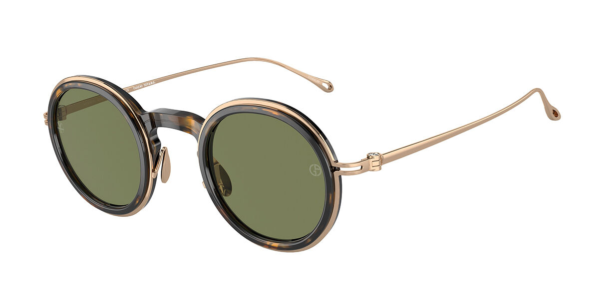 Giorgio Armani AR6147T 33532A, Gold frame, Green lenses