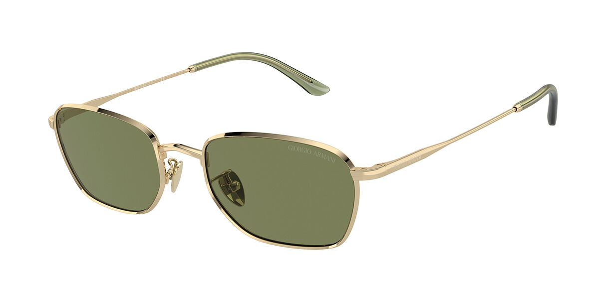 Giorgio Armani AR6151 30132A, Gold frame, Green lenses