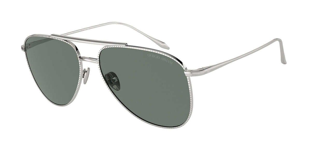 Giorgio Armani AR6152 301511, Silver frame, Grey lenses