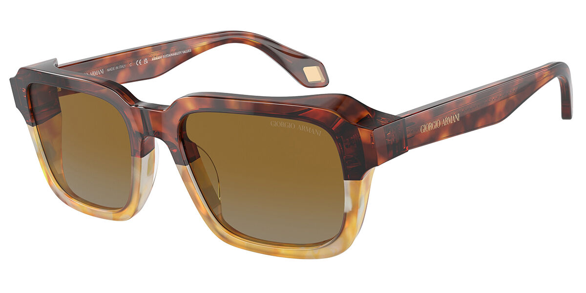 Giorgio Armani AR8194U 6034B2, Tortoiseshell frame, Light Grey/Gradient Yellow lenses