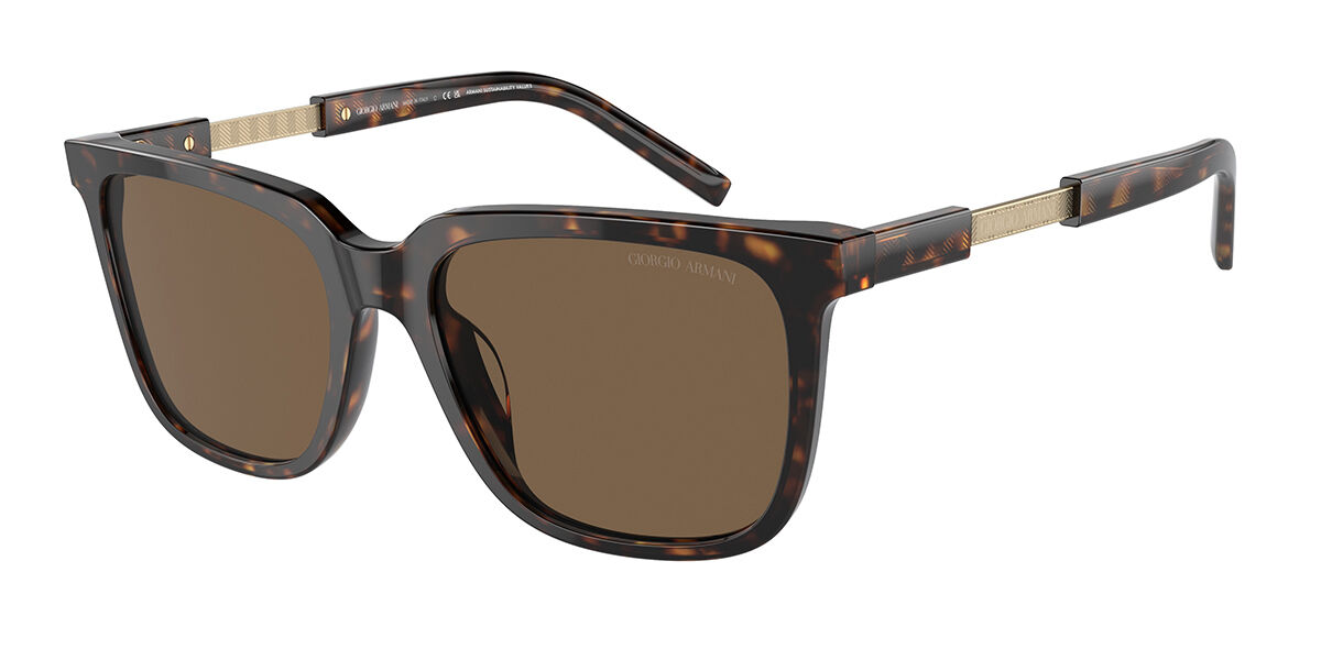 Giorgio Armani AR8202U 587973, Tortoiseshell frame, Dark Brown lenses