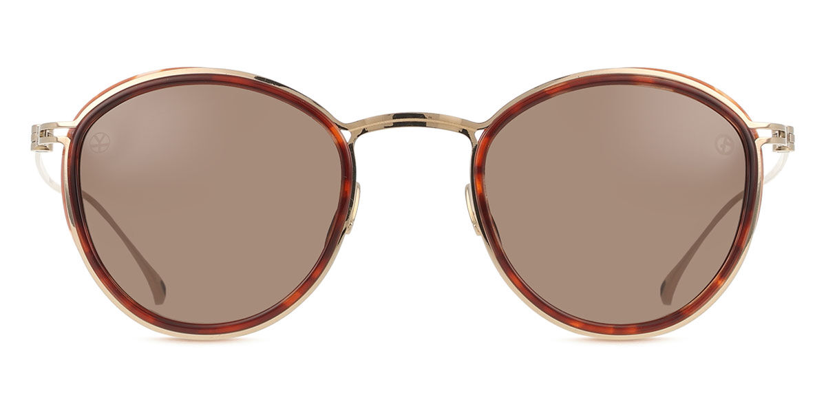 Giorgio Armani AR6148T 333573, Gold frame, Dark Brown lenses