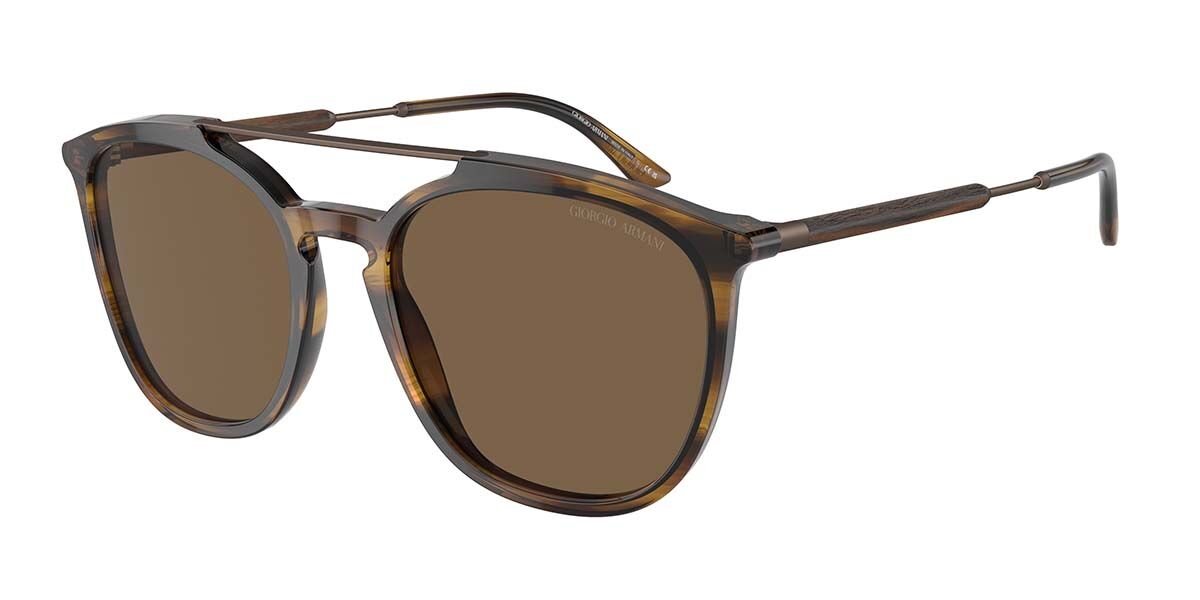 Giorgio Armani AR8198 603773, Brown frame, Dark Brown lenses