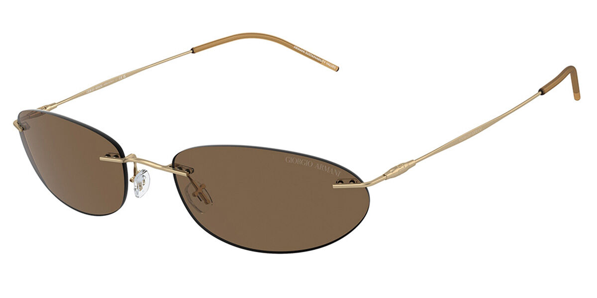 Giorgio Armani AR1508M 300273, Gold frame, Dark Brown lenses