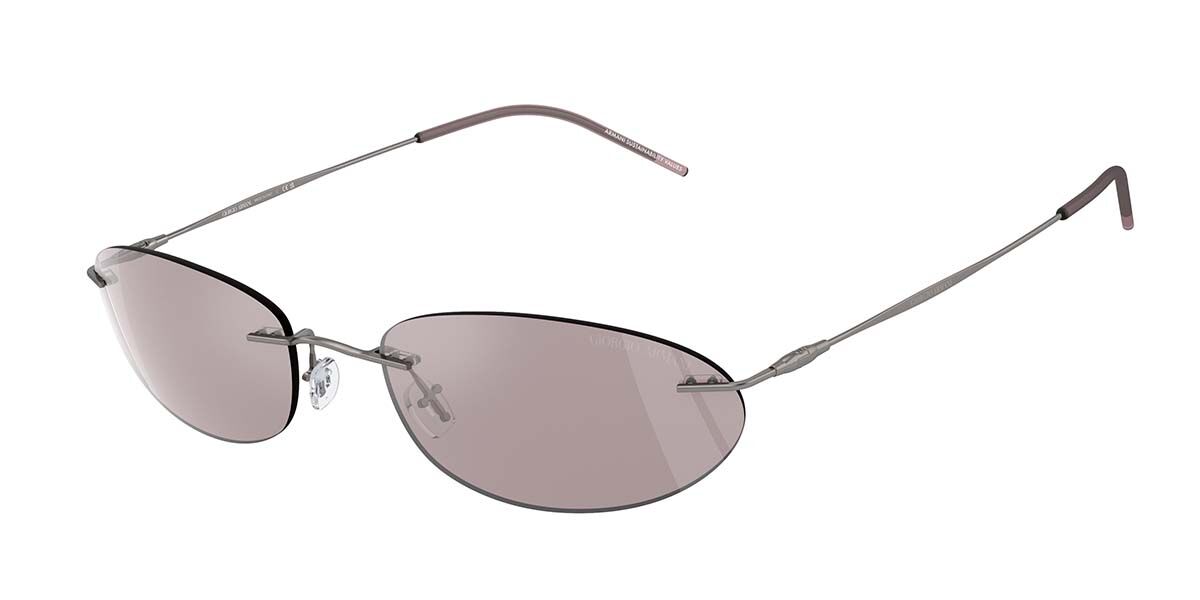 Giorgio Armani AR1508M 3003AK, Gunmetal frame, Violet/Silver Mirror lenses