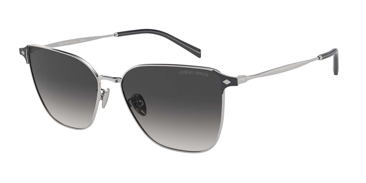 Giorgio Armani AR6155 30158G, Silver frame, Gradient Grey lenses