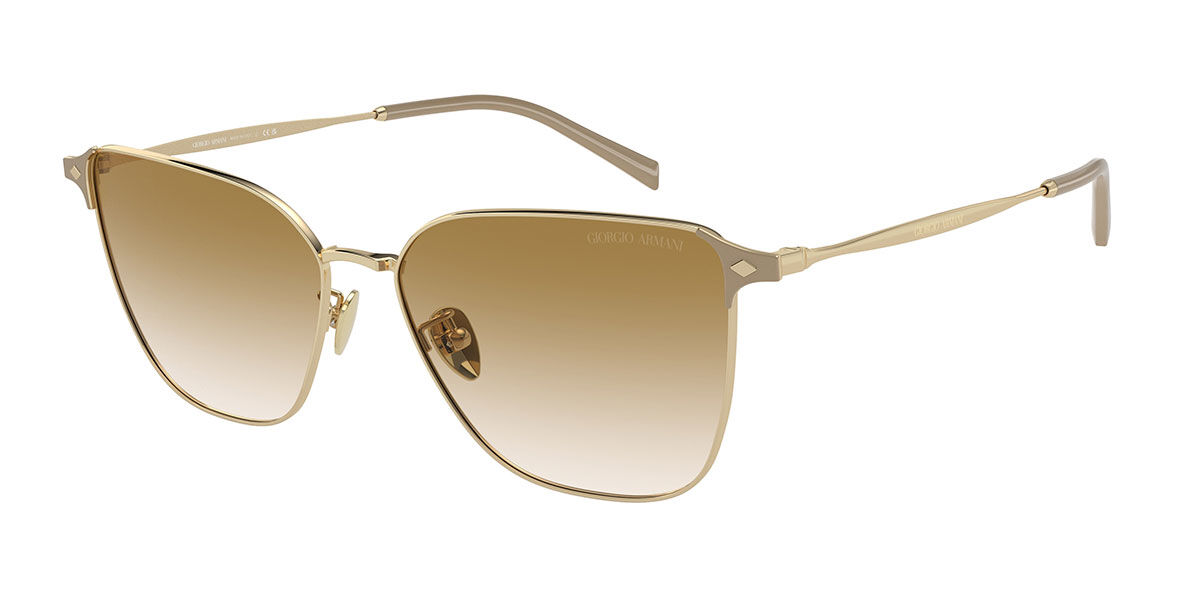 Giorgio Armani AR6155 337713, Gold frame, Clear Gradient Light Brown lenses