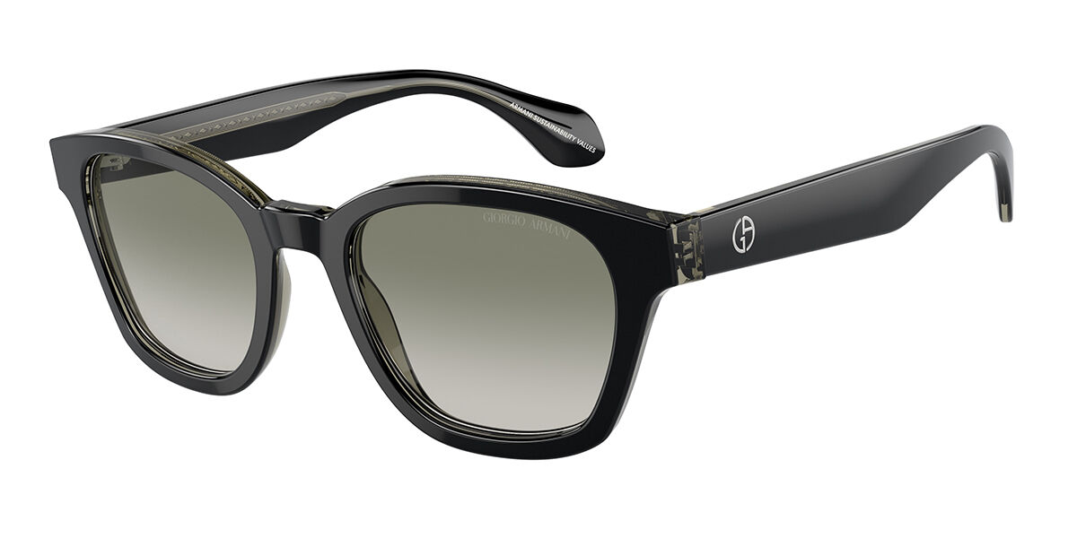Giorgio Armani AR8207 60873M, Black frame, Gradient Green lenses