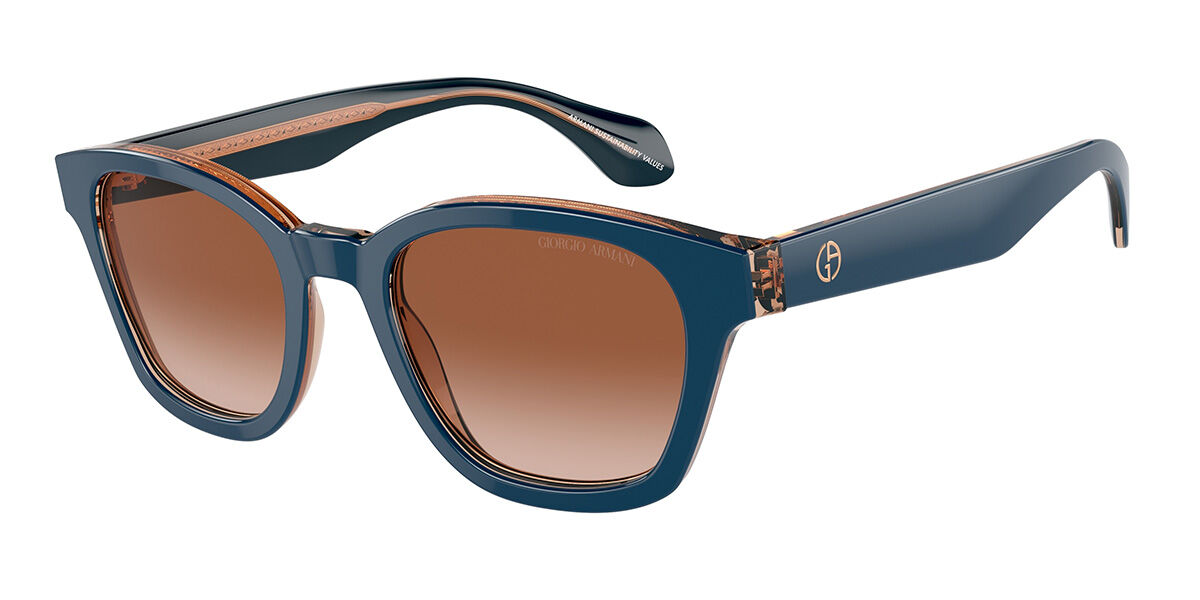 Giorgio Armani AR8207 608513, Blue frame, Gradient Brown lenses