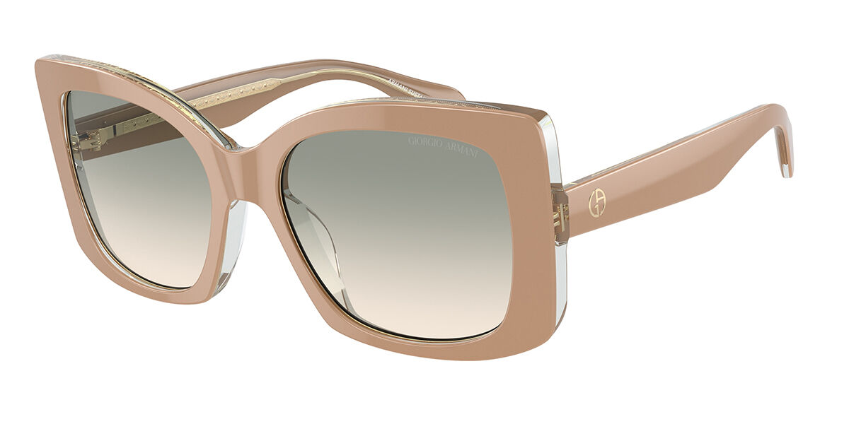 Giorgio Armani AR8208U 60912C, Brown frame, Brown Gradient Green lenses
