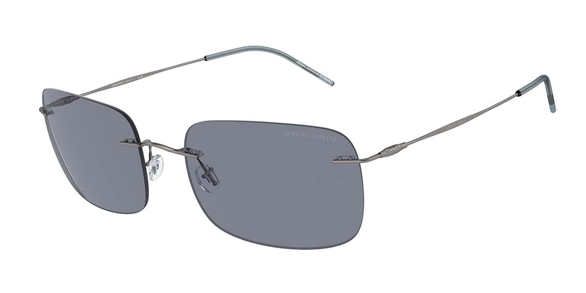Giorgio Armani AR1512M 300319, Gunmetal frame, Blue lenses
