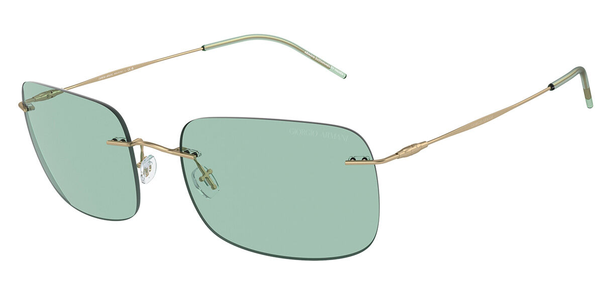 Giorgio Armani AR1512M 30022A, Gold frame, Green lenses