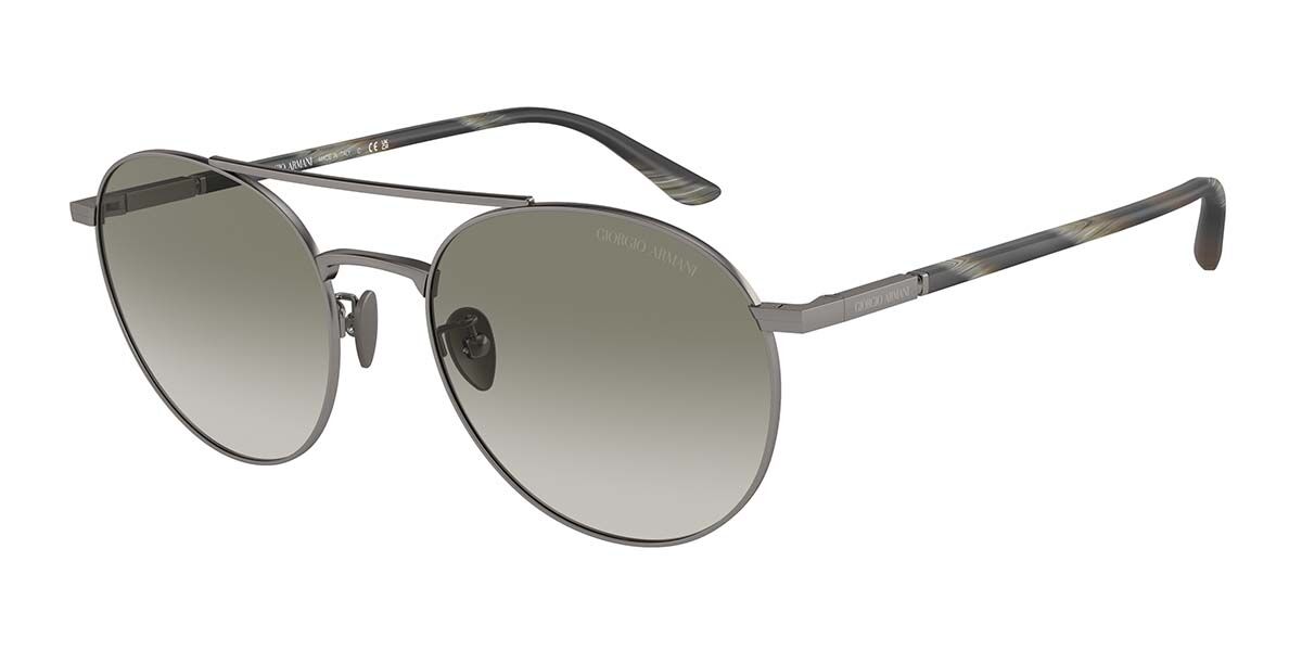 Giorgio Armani AR6156 30038E, Gunmetal frame, Gradient Green lenses