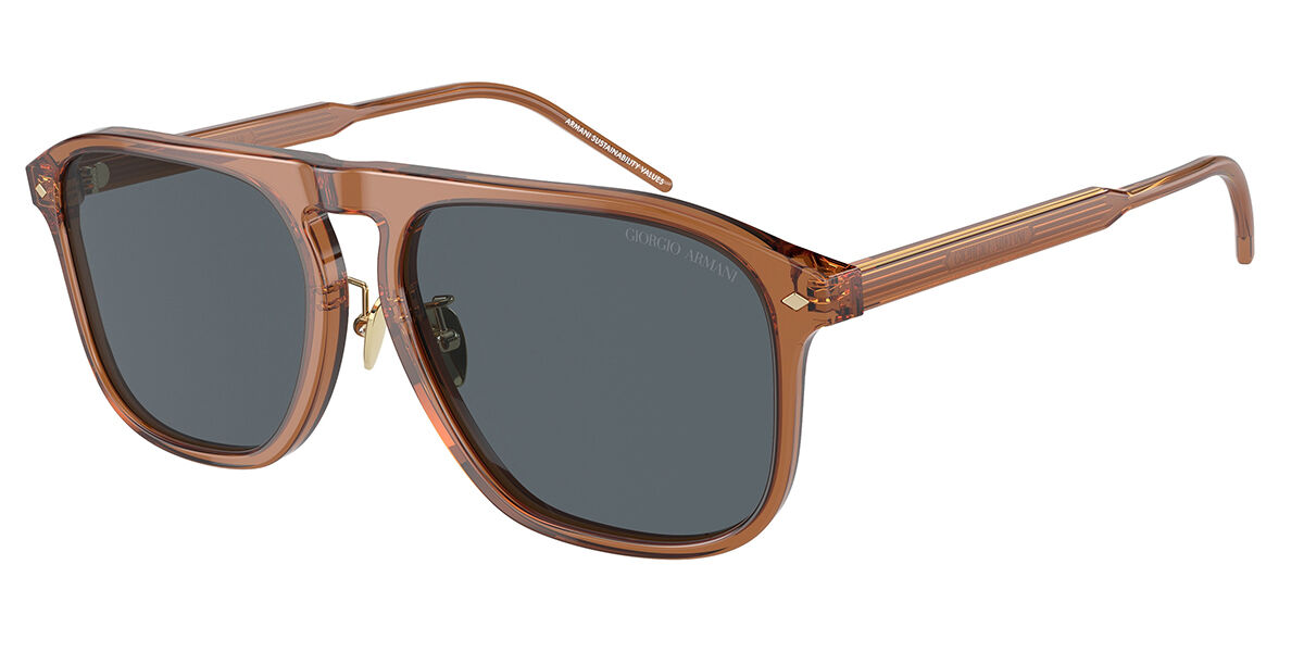 Giorgio Armani AR8212F Asian Fit 5932R5, Brown frame, Blue lenses
