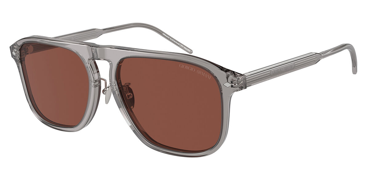 Giorgio Armani AR8212F Asian Fit 6070C5, Grey frame, Red lenses