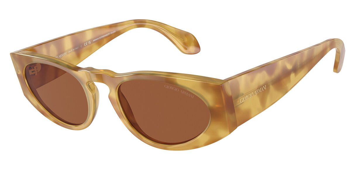 Giorgio Armani AR8216 597973, Tortoiseshell frame, Dark Brown lenses