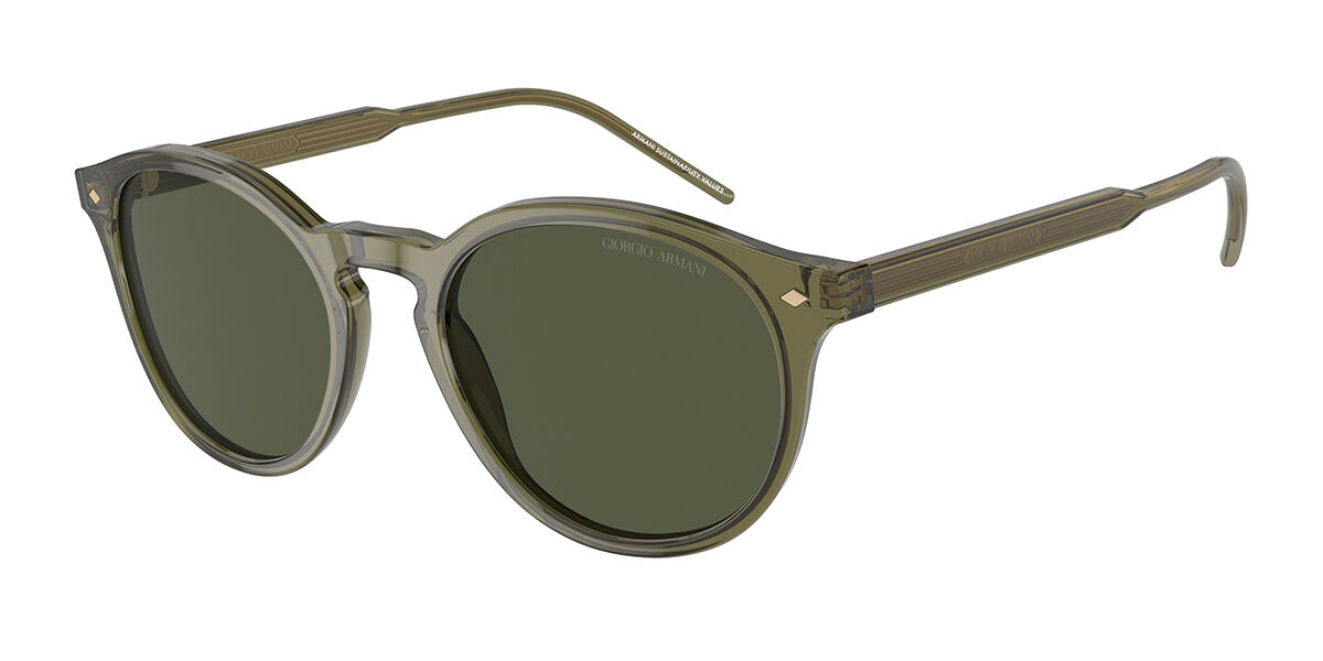 Giorgio Armani AR8211F Asian Fit 607452, Green frame, Green lenses