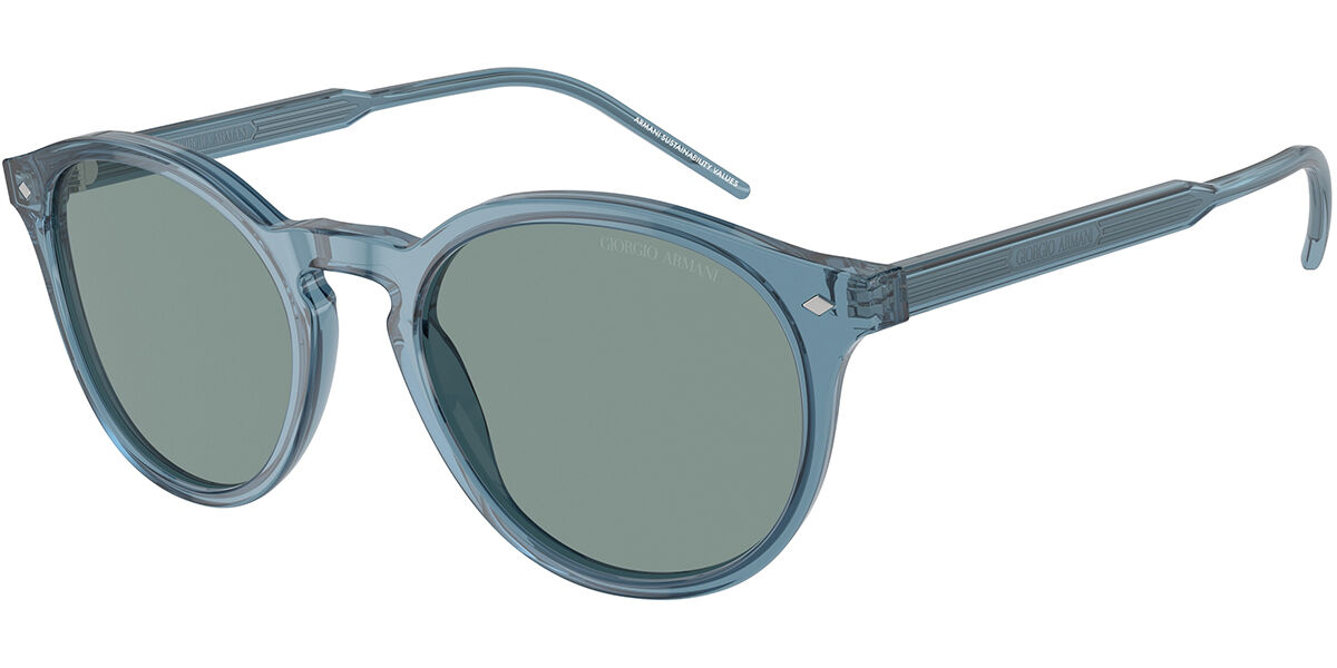 Giorgio Armani AR8211F Asian Fit 607156, Blue frame, Grey Vintage Blue lenses