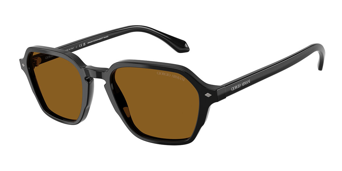 Giorgio Armani AR8220F Asian Fit 587553, Black frame, Brown lenses