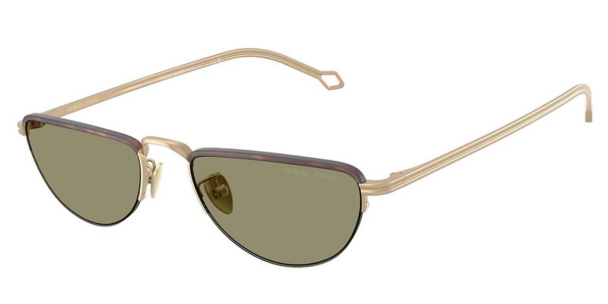 Giorgio Armani AR6166J 30022A, Gold frame, Green lenses