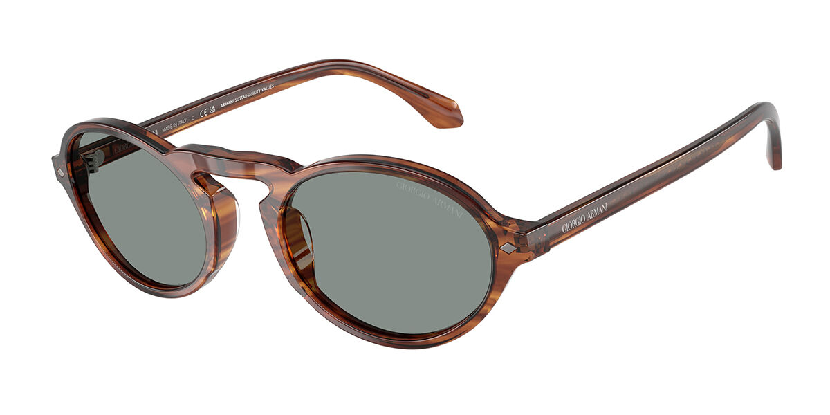 Giorgio Armani AR8219U 616256, Brown frame, Blue lenses