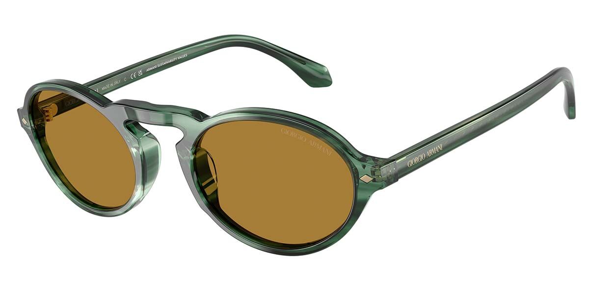 Giorgio Armani AR8219U 616453, Green frame, Brown lenses