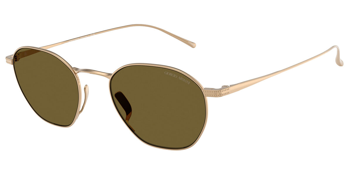 Giorgio Armani AR6160T 338673, Gold frame, Dark Brown lenses