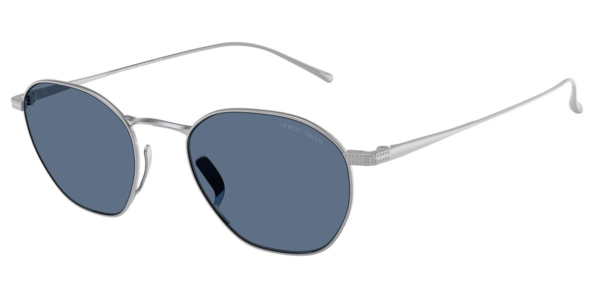 Giorgio Armani AR6160T 338780, Silver frame, Dark Blue lenses