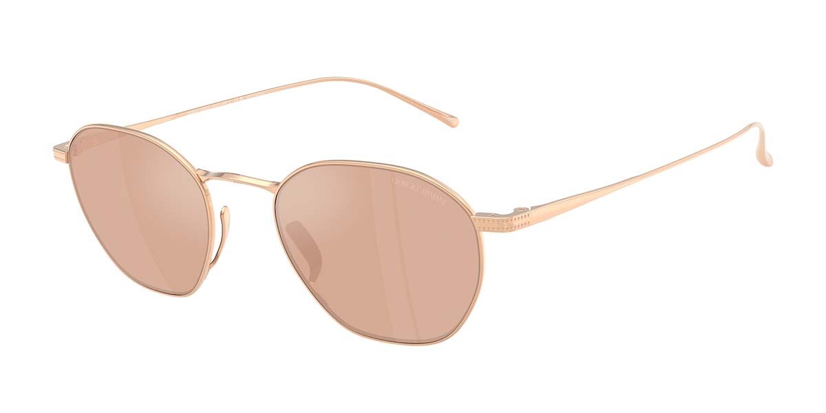 Giorgio Armani AR6160T 301103, Gold frame, Rose Gold Mirror lenses